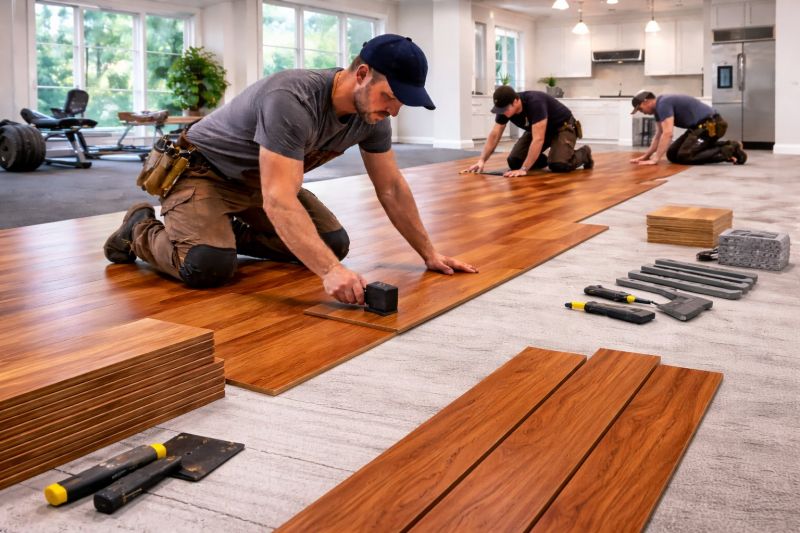 Cherry Floor Installation in Frederick County, MD