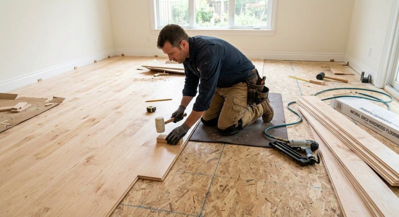 Maple Flooring Installation in Marriottsville, MD