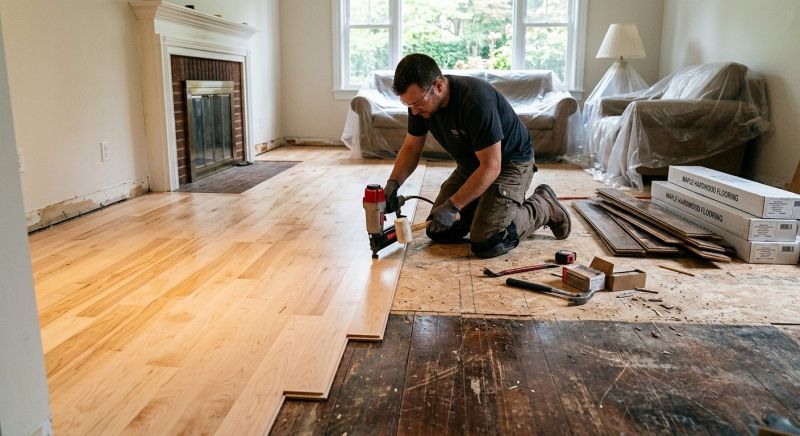 Maple Flooring Installation in Poolesville, MD
