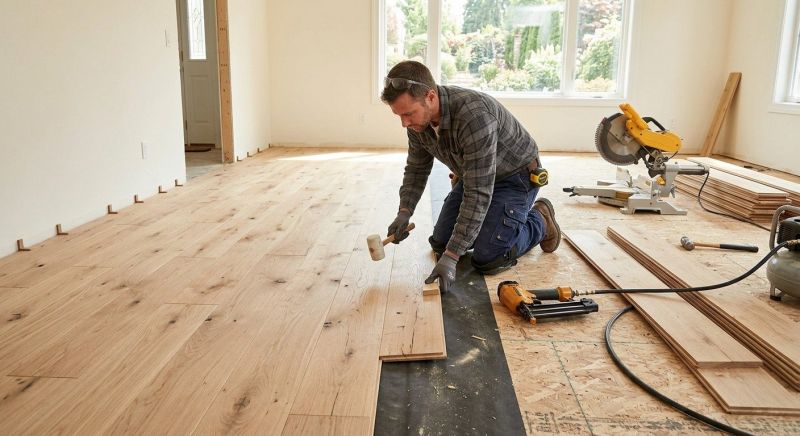 Oak Floor Installation in Brookeville, MD