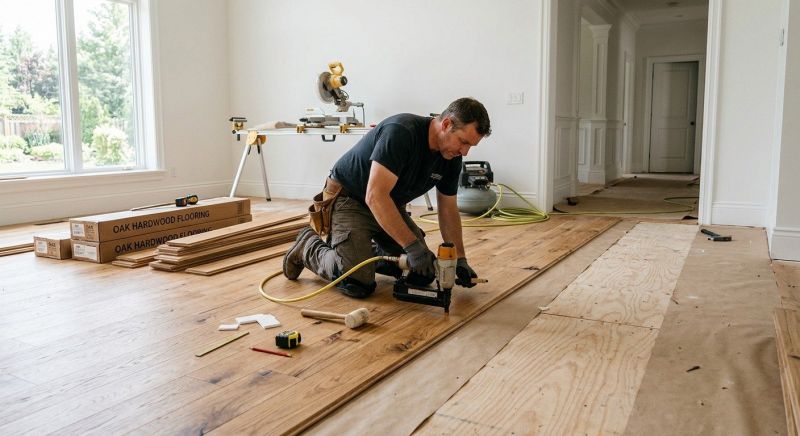 Oak Floor Installation in Frederick, MD