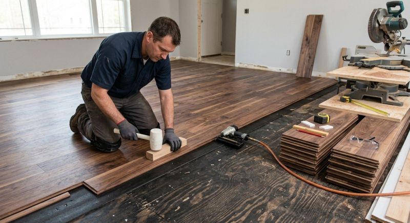 Walnut Flooring Installation in Frederick, MD