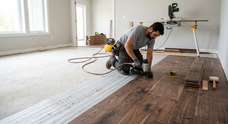 Walnut Flooring Installation in Frederick, MD
