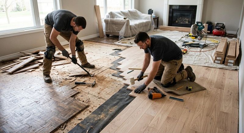 Wood Floor Replacement in Frederick County, MD